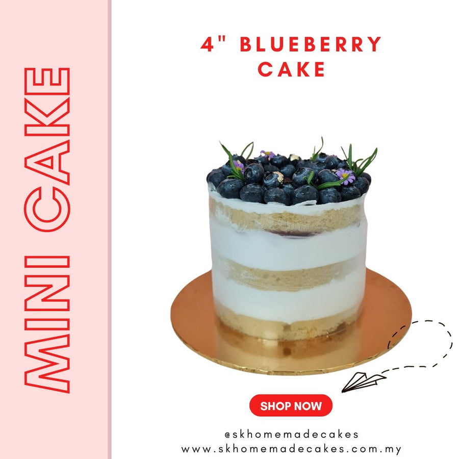 4" Mini Blueberry Cake - Whole Cake (Available Daily) - SK Homemade Cakes---