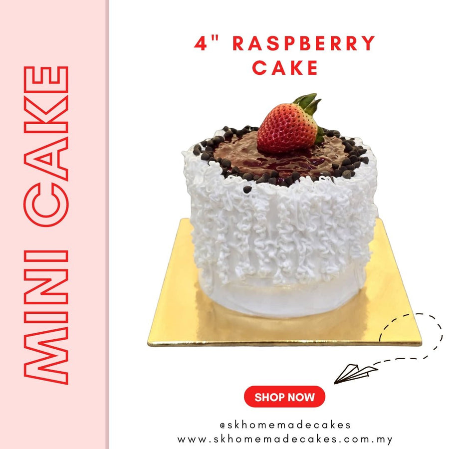 4" Mini Raspberry Cake - Whole Cake (Available Daily) (Copy) - SK Homemade Cakes---