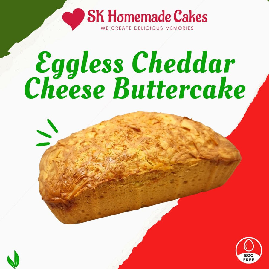 Eggless Cheesy Cheddar Butter Cake - SK Homemade Cakes---