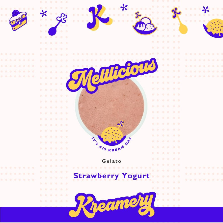 Festive Strawberry Yogurt Gelato - Available Daily - SK Homemade Cakes---