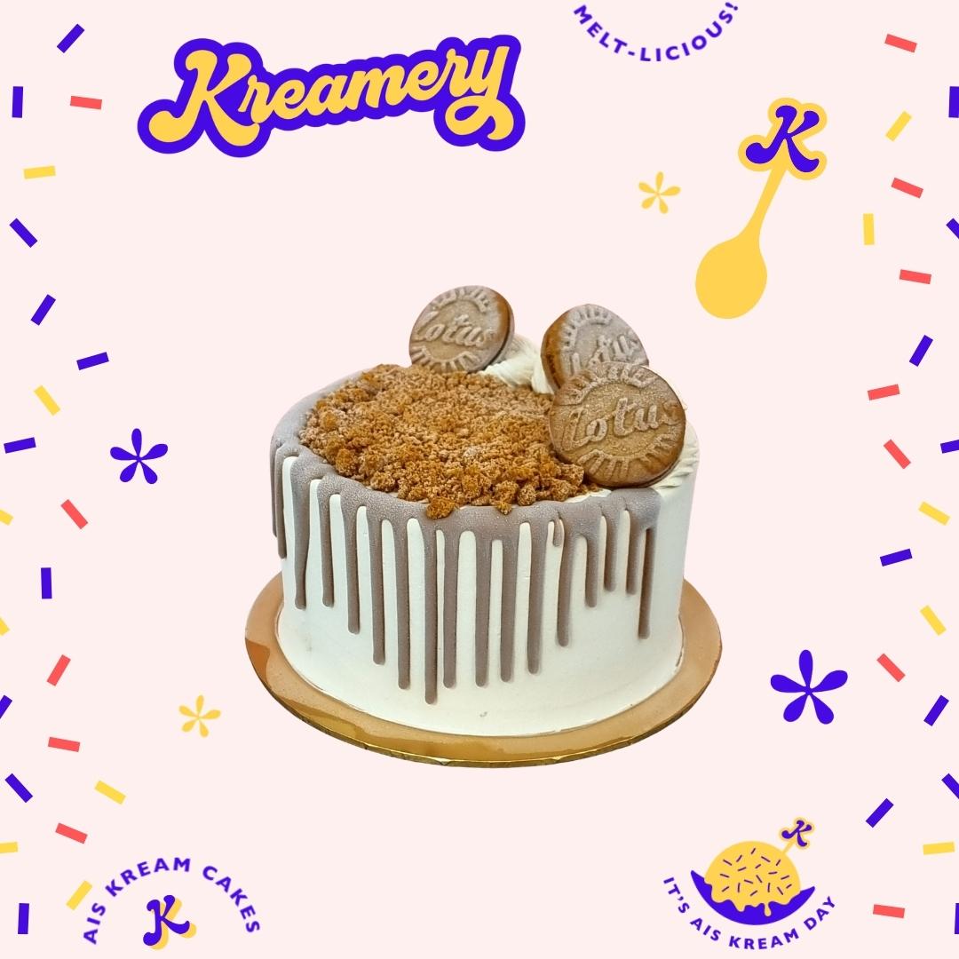 Lotus Biscoff Ice Cream Cake (Eggless) Whole Cake (10days PreOrder