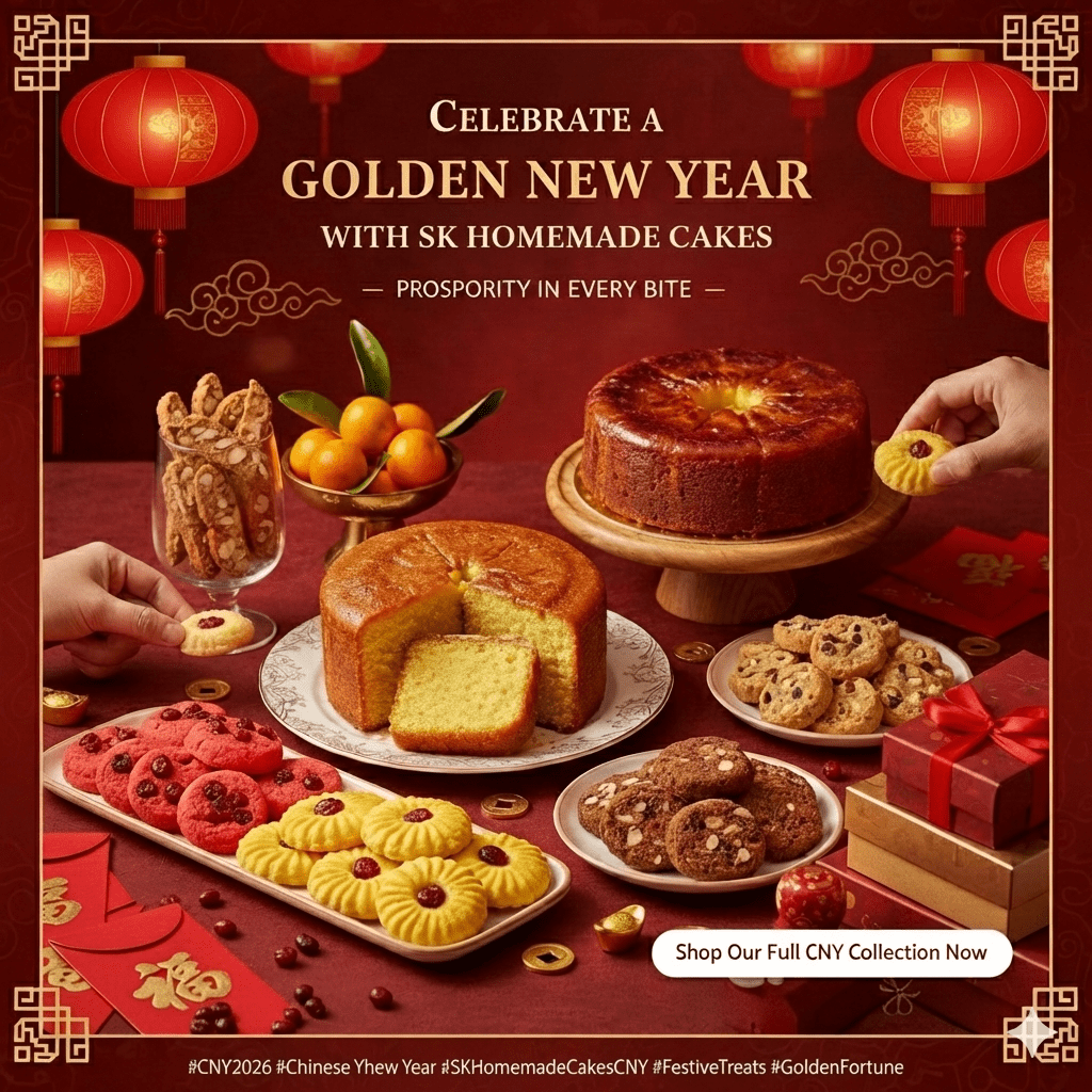 Celebrate a Golden New Year with SK Homemade Cakes - SK Homemade Cakes