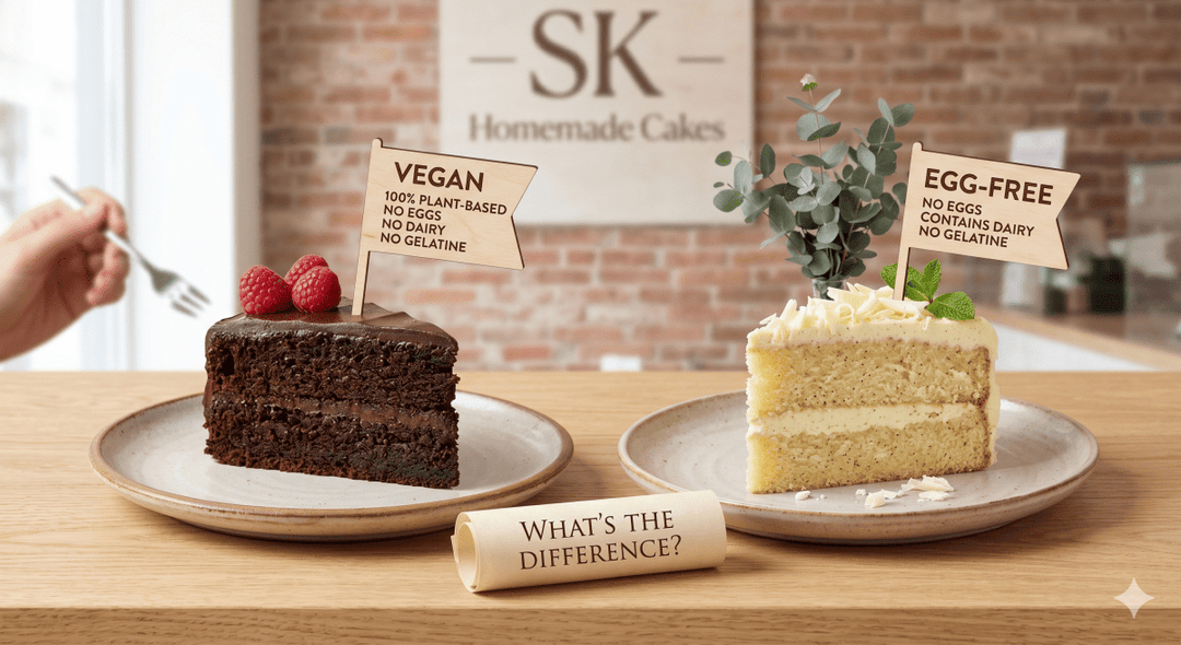 Choosing the Perfect Slice: Vegan vs. Eggless Cakes – What’s the Difference? - SK Homemade Cakes