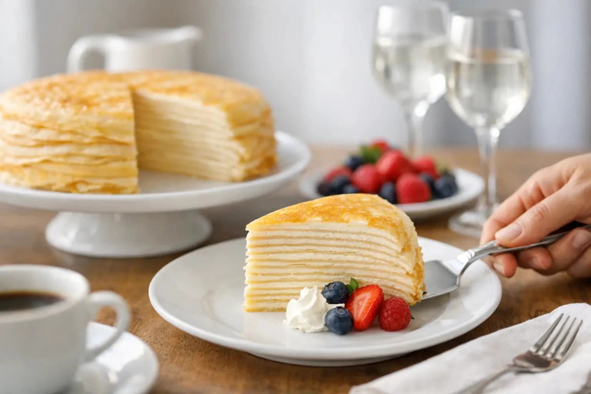 How to Serve Mille Crepe the Right Way - SK Homemade Cakes