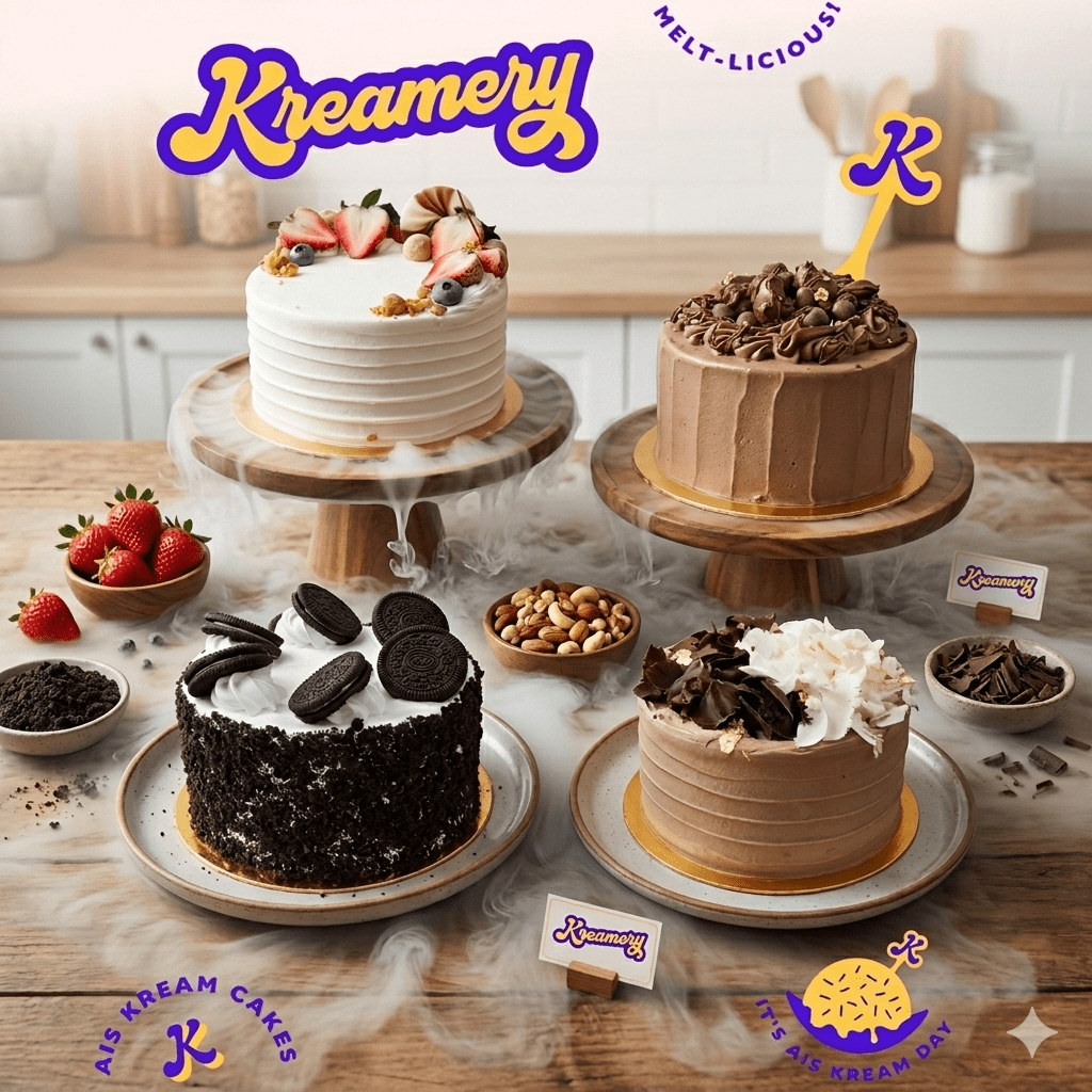 EGGLESS ICE CREAM CAKES (PRE-ORDER) - SK Homemade Cakes