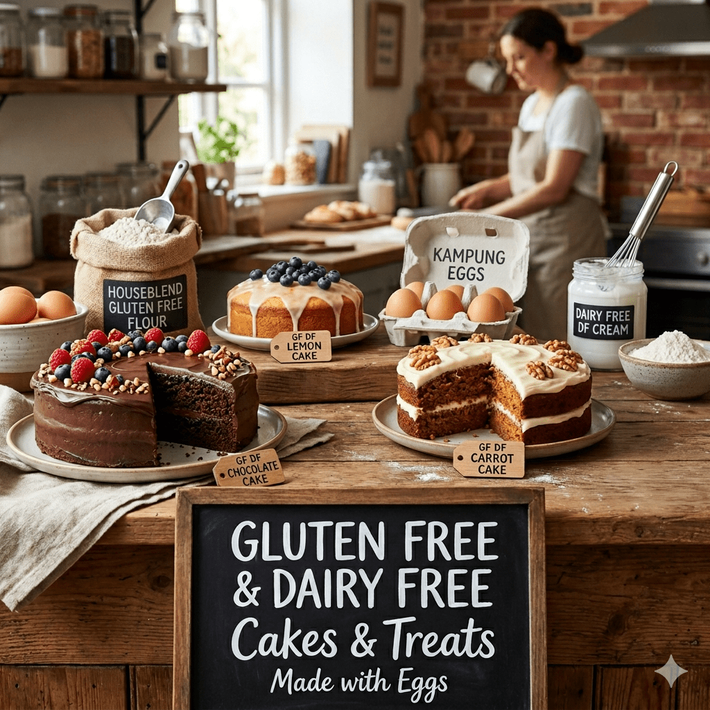 Gluten Free & Dairy Free Whole Cake Available Daily 2026 - SK Homemade Cakes