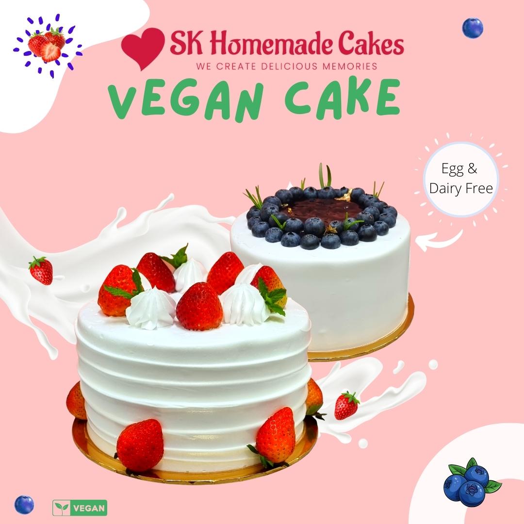 Pure Vegetarian / Vegan Cake - Available Daily - SK Homemade Cakes