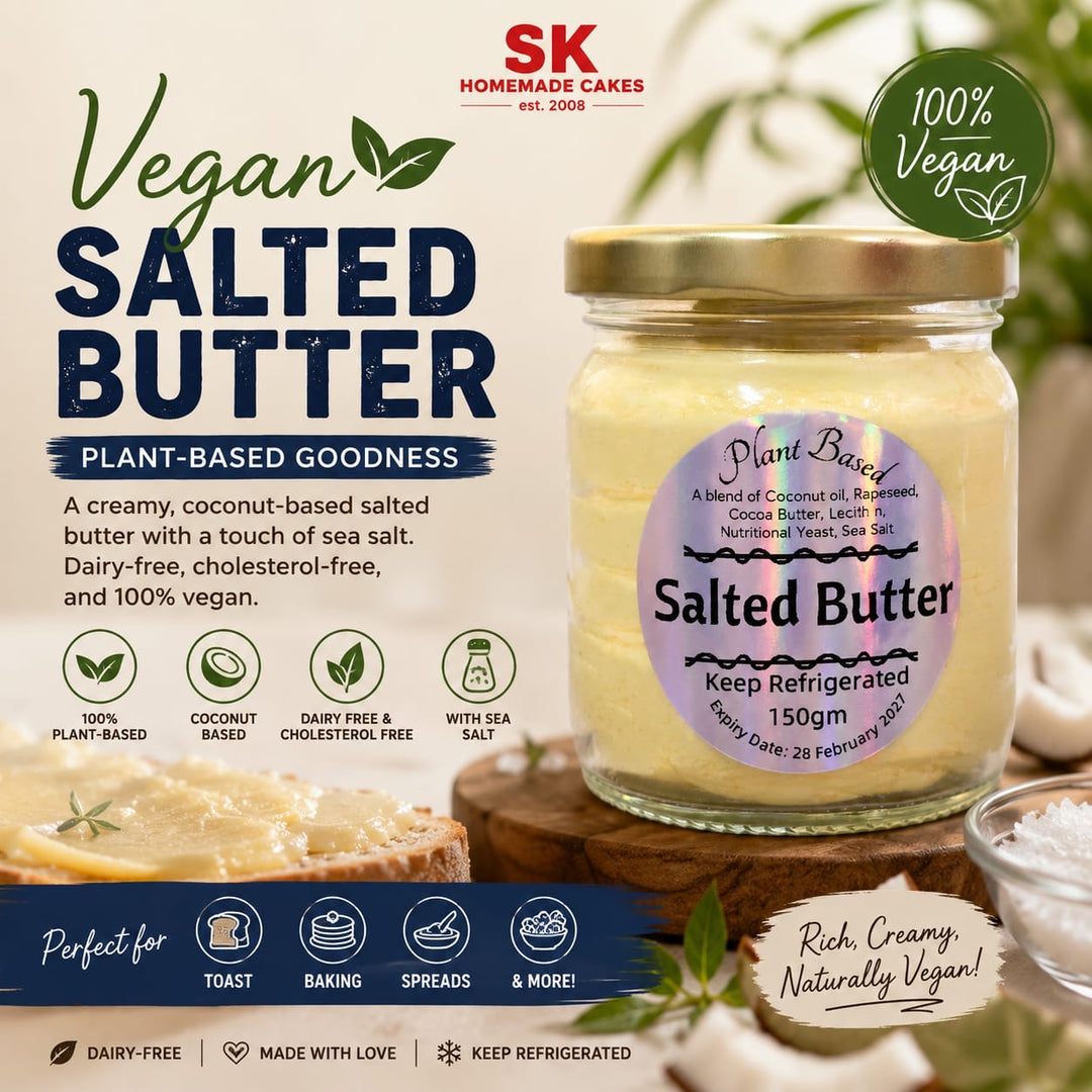 Vegan Salted Butter - 1bottle 150gm  (Available Daily)