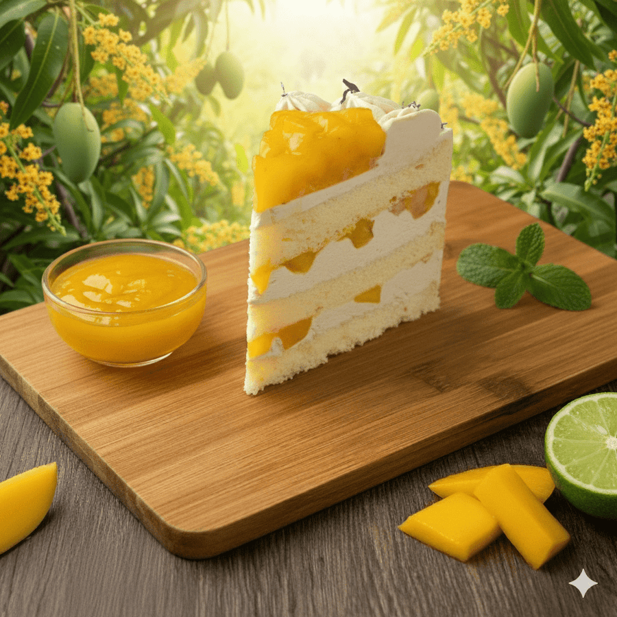 1pc Gluten - Free Mango Lime Cake - Slice Cake (Available Daily) - SK Homemade Cakes