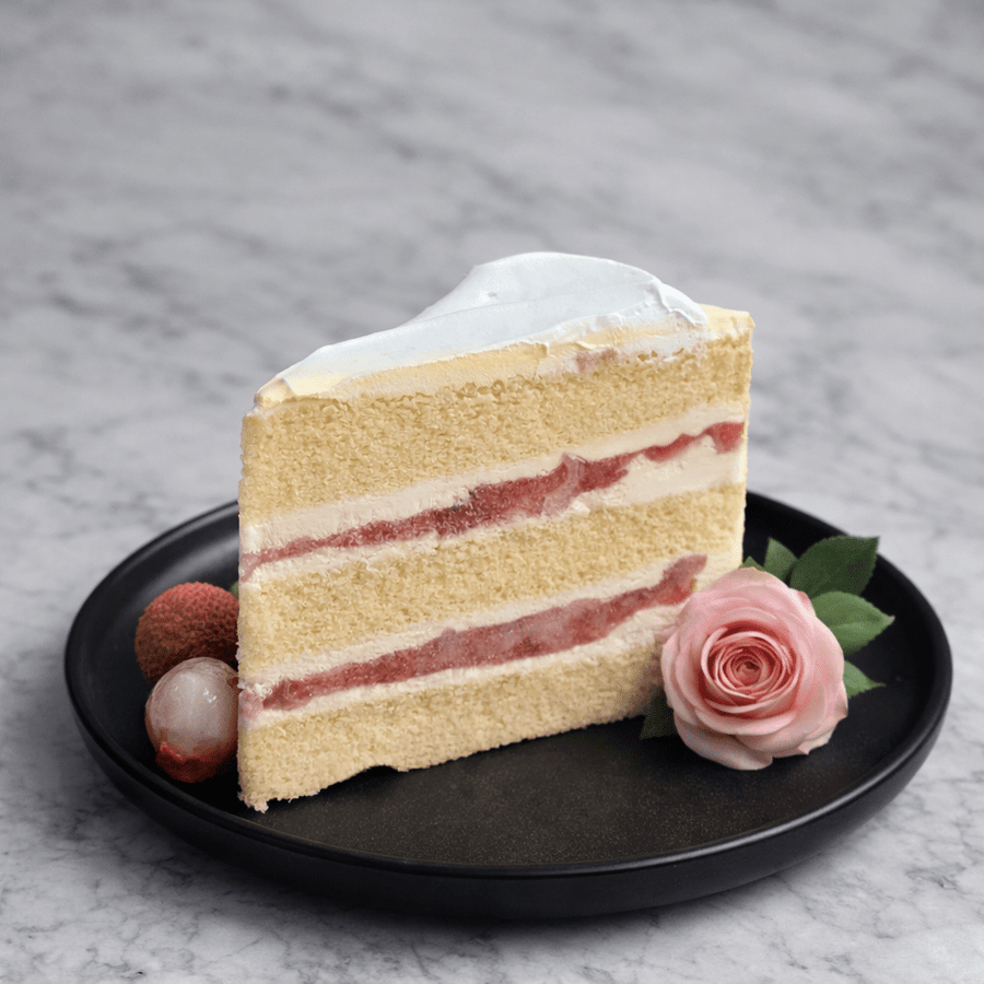 1pc Lychee Rose Cake - Slice Cake (Available Daily) - SK Homemade Cakes