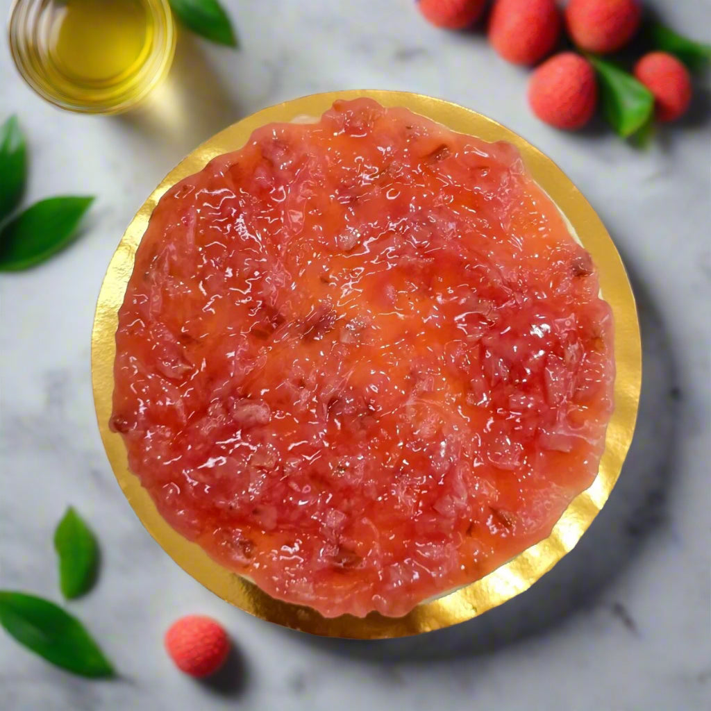 1pc Lychee Rose Cheesecake - Slice Cake (Available Daily) - SK Homemade Cakes