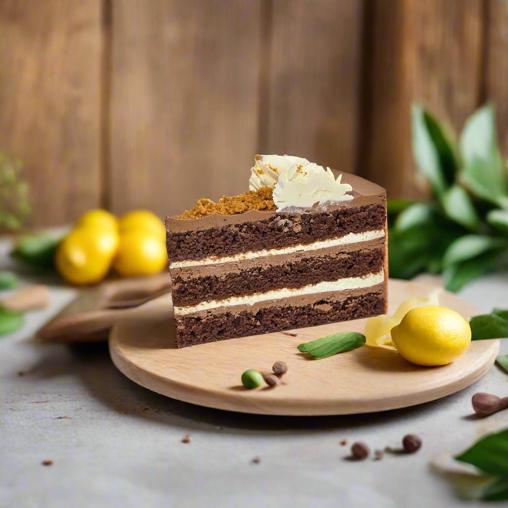 1pc Vegan Chocolate Yuzu Cake (Available Daily) - SK Homemade Cakes
