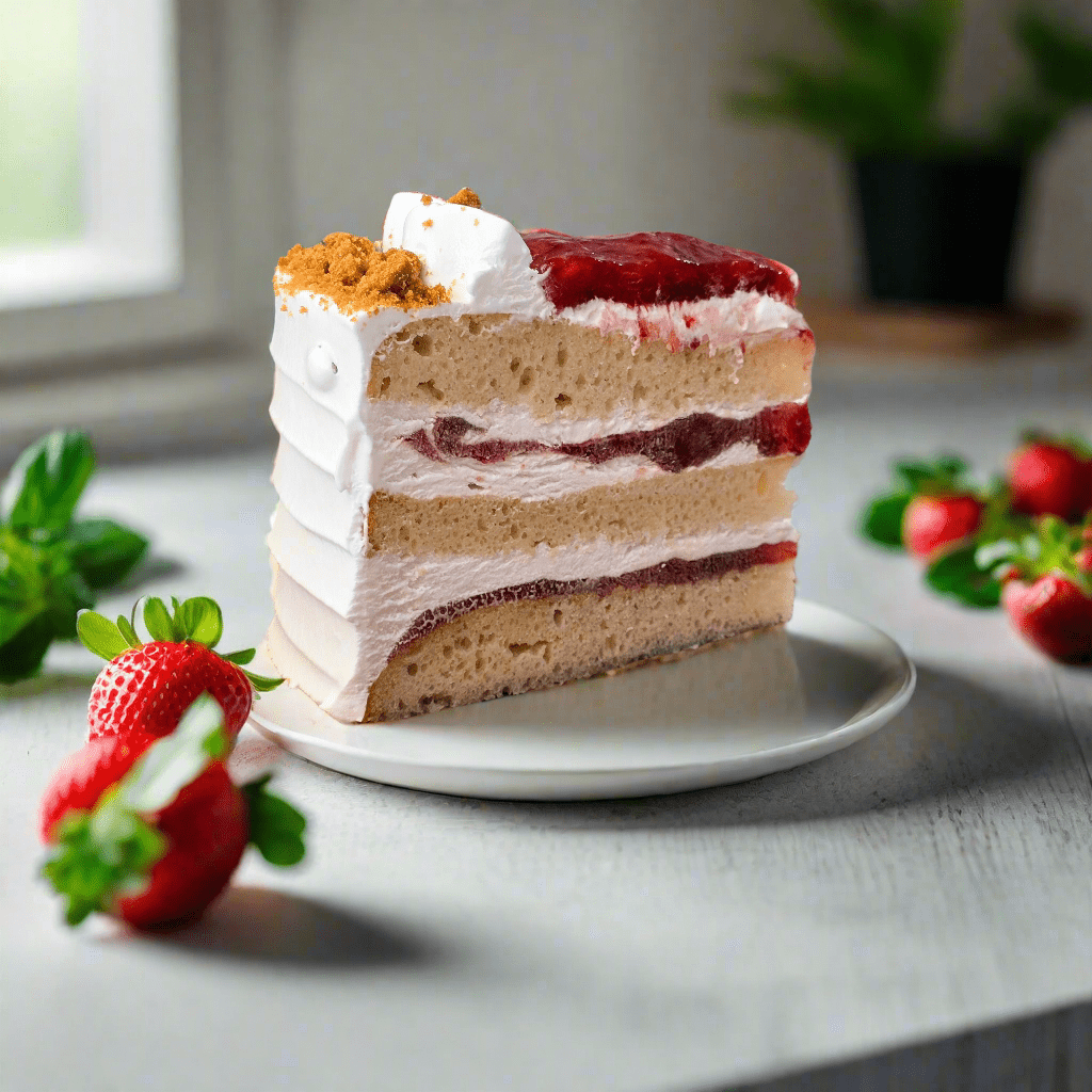 1pc Vegan Strawberry Cake - Slice Cake (Available Daily) - SK Homemade Cakes