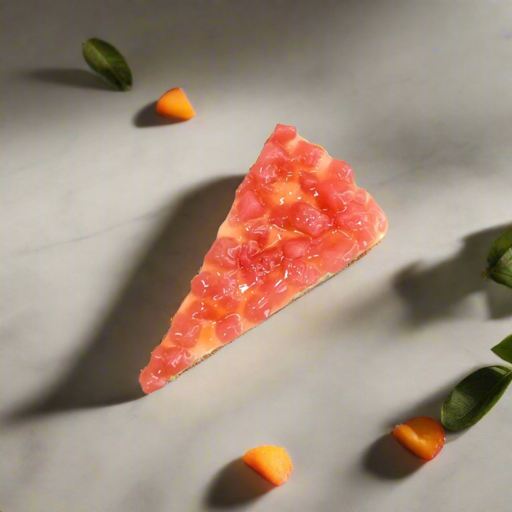 1pc White Peach Cheesecake - Slice Cake (Available Daily) - SK Homemade Cakes