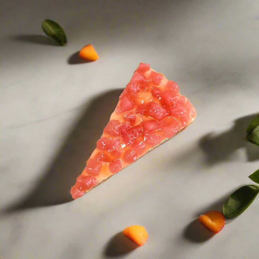 1pc White Peach Cheesecake - Slice Cake (Available Daily) - SK Homemade Cakes