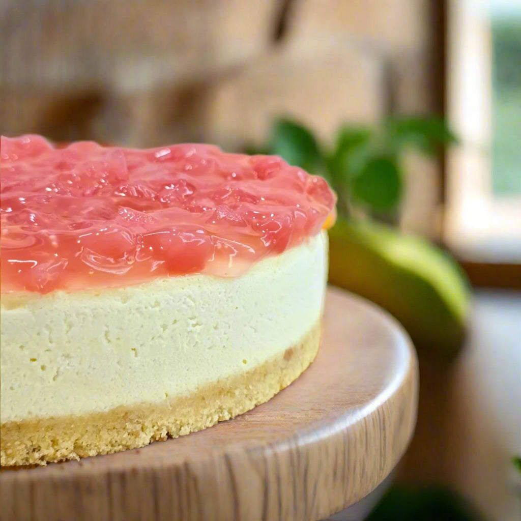 1pc White Peach Cheesecake - Slice Cake (Available Daily) - SK Homemade Cakes