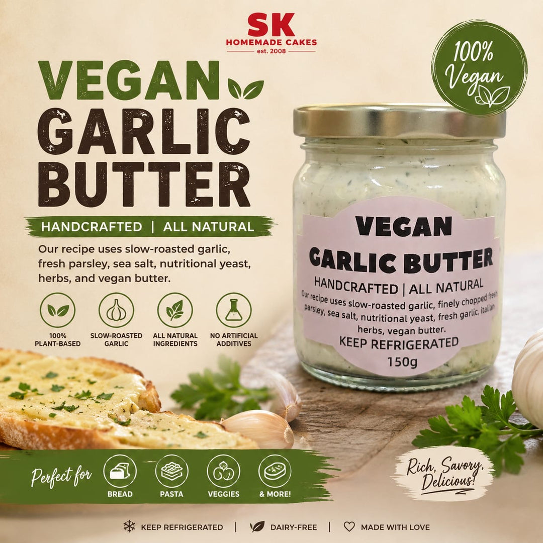 Vegan Garlic Butter - 1bottle 150gm  (Available Daily)