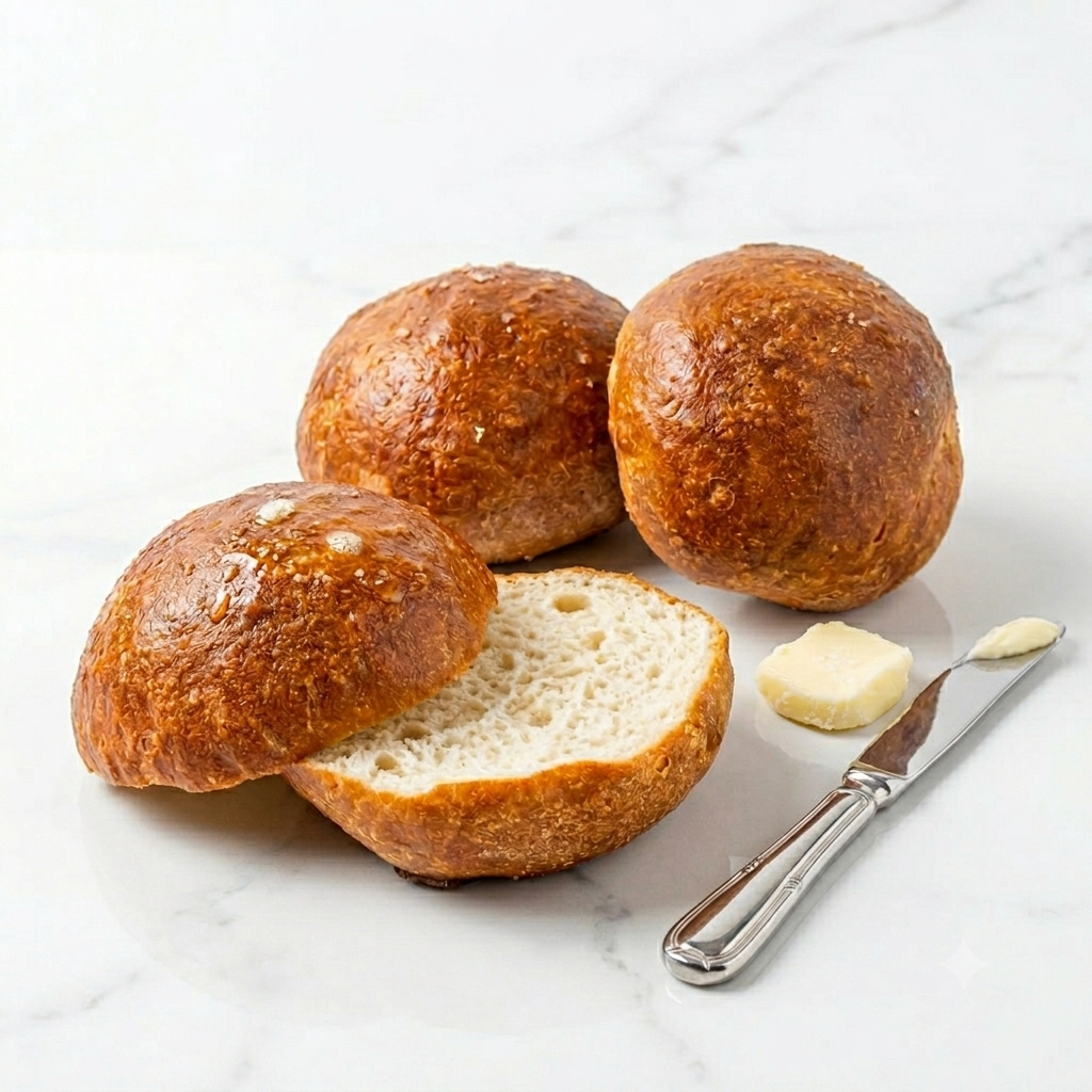 A pack of ultra-soft, pillowy Gluten-Free Soft Buns baked on stone, flecked with smoked sea salt crystals, proudly made by Penang local bakery SK Homemade Cakes.