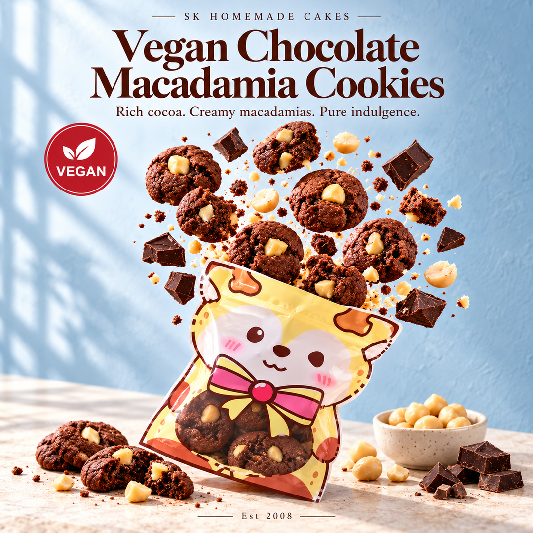 Vegan Chocolate Macadamia Cookies - Available Daily