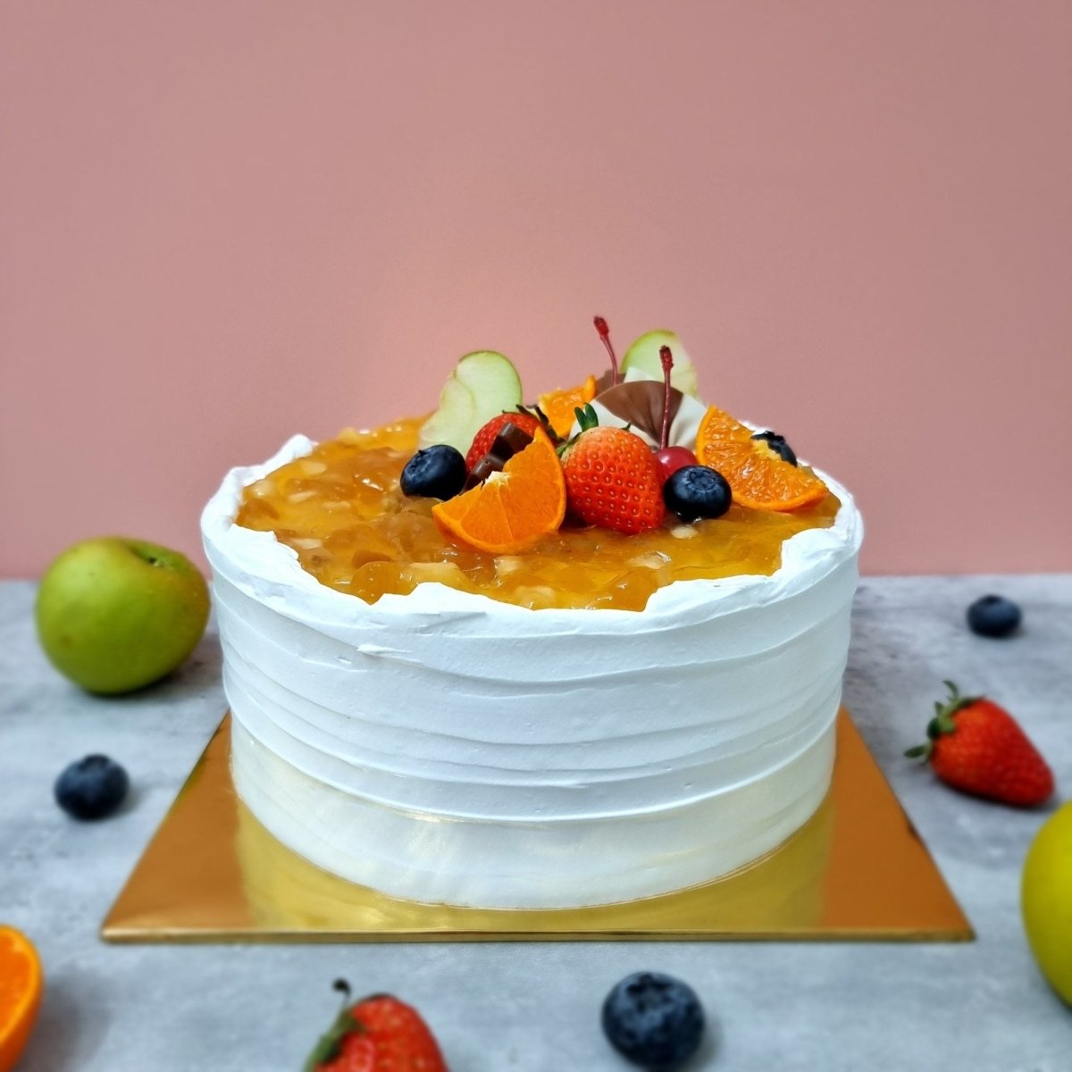 Gluten-free apple cake featuring the new 7-grain flour blend by SK Homemade Cakes.