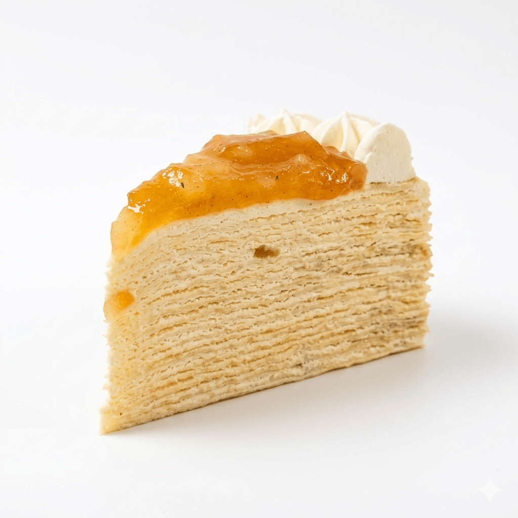 Apple Pear Cinnamon Mille Crepe - 1pc Slice Cake (Available Daily) - SK Homemade Cakes