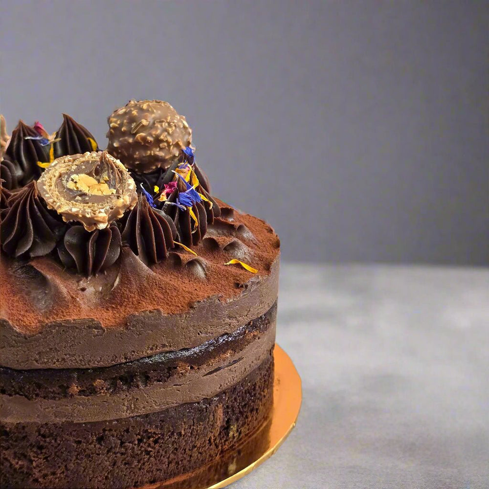Belgium Dark Chocolate Cake - 15cm Whole Cake (Available Daily) - SK Homemade Cakes