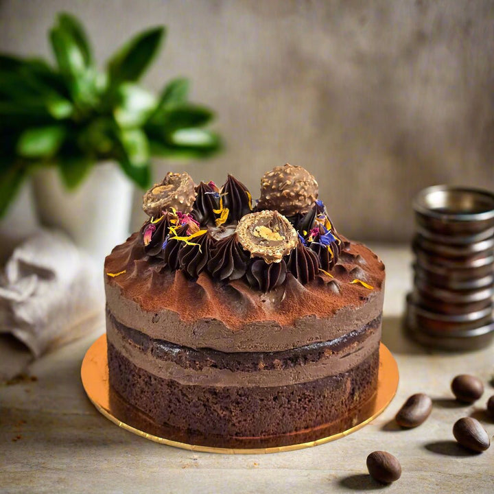 Belgium Dark Chocolate Cake - 15cm Whole Cake (Available Daily) - SK Homemade Cakes