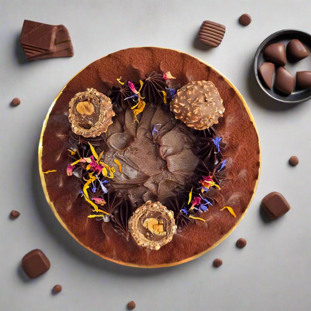 Belgium Dark Chocolate Cake - 24cm Whole Cake (Available Daily) - SK Homemade Cakes
