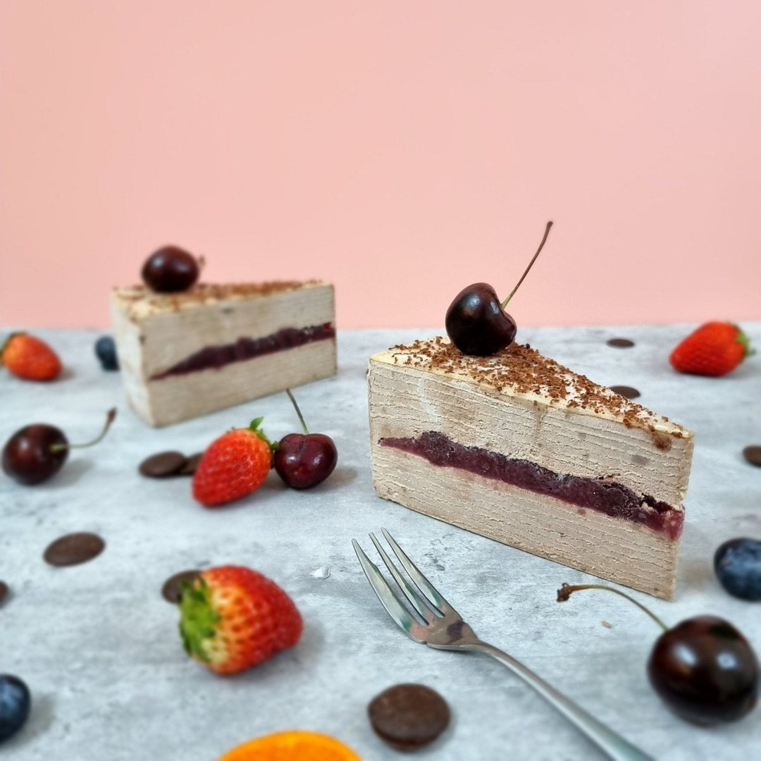 Black Forest Mille Crepes - 15cm Whole Cake (Available Daily) - SK Homemade Cakes-Small 15cm--