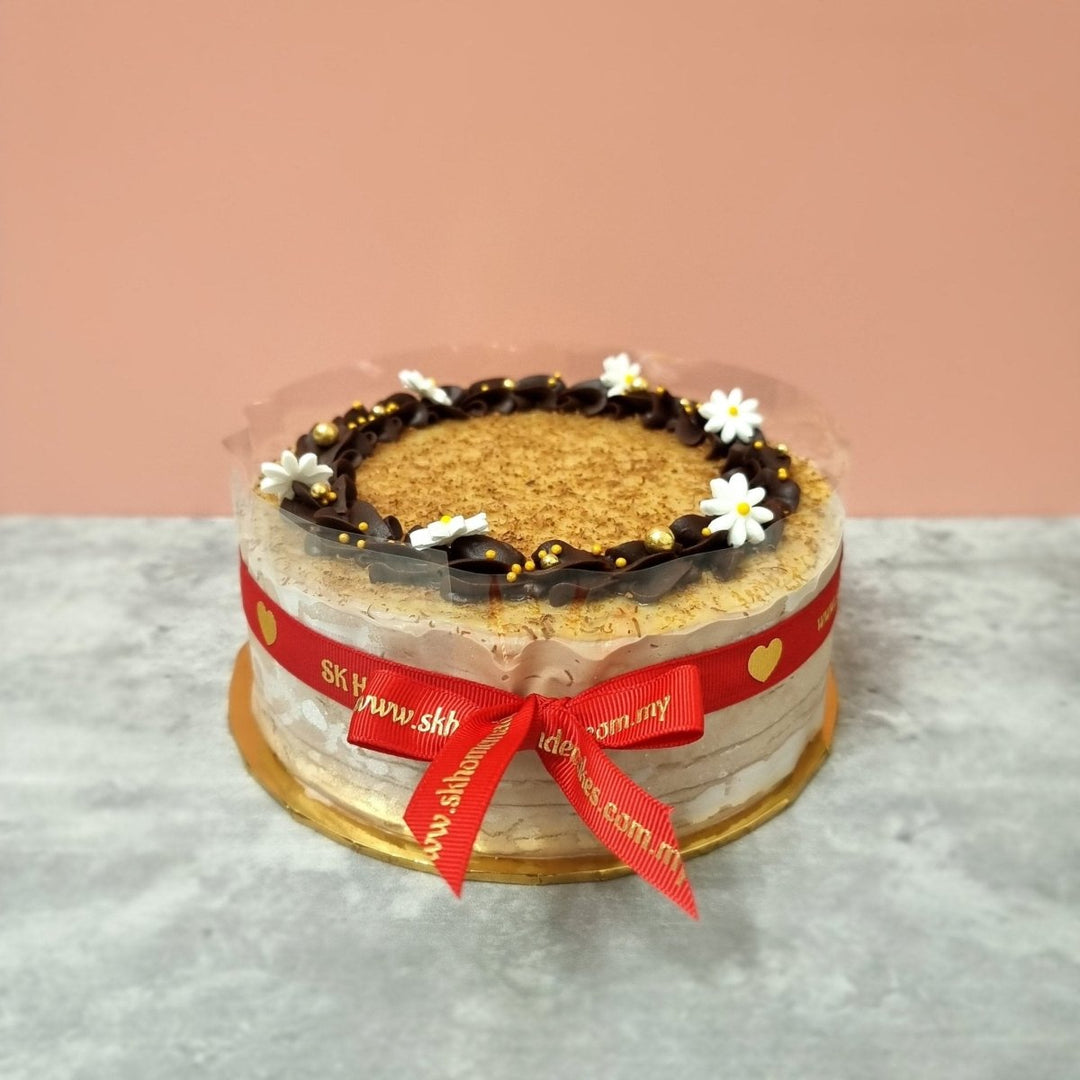 Black Forest Mille Crepes - 15cm Whole Cake (Available Daily) - SK Homemade Cakes-Small 15cm--