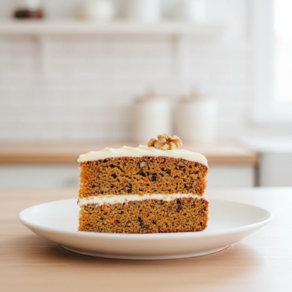 Carrot Walnut 1pc SLICE CAKE (Available Daily) - SK Homemade Cakes