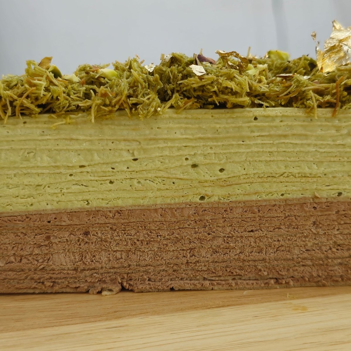 Dubai Chocolate Mille Crepe - Whole Cake (5days Pre - order) - SK Homemade Cakes