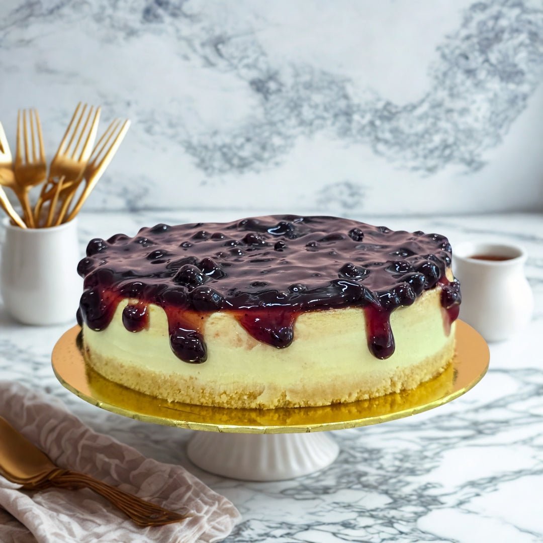 Eggless Blueberry Cheesecake - Whole Cake (Available Daily) - SK Homemade Cakes