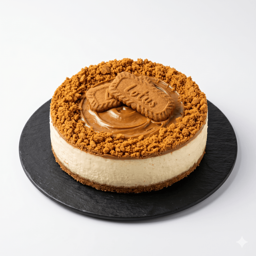 Eggless Lotus Biscoff Cheesecake - Whole Cake - SK Homemade Cakes