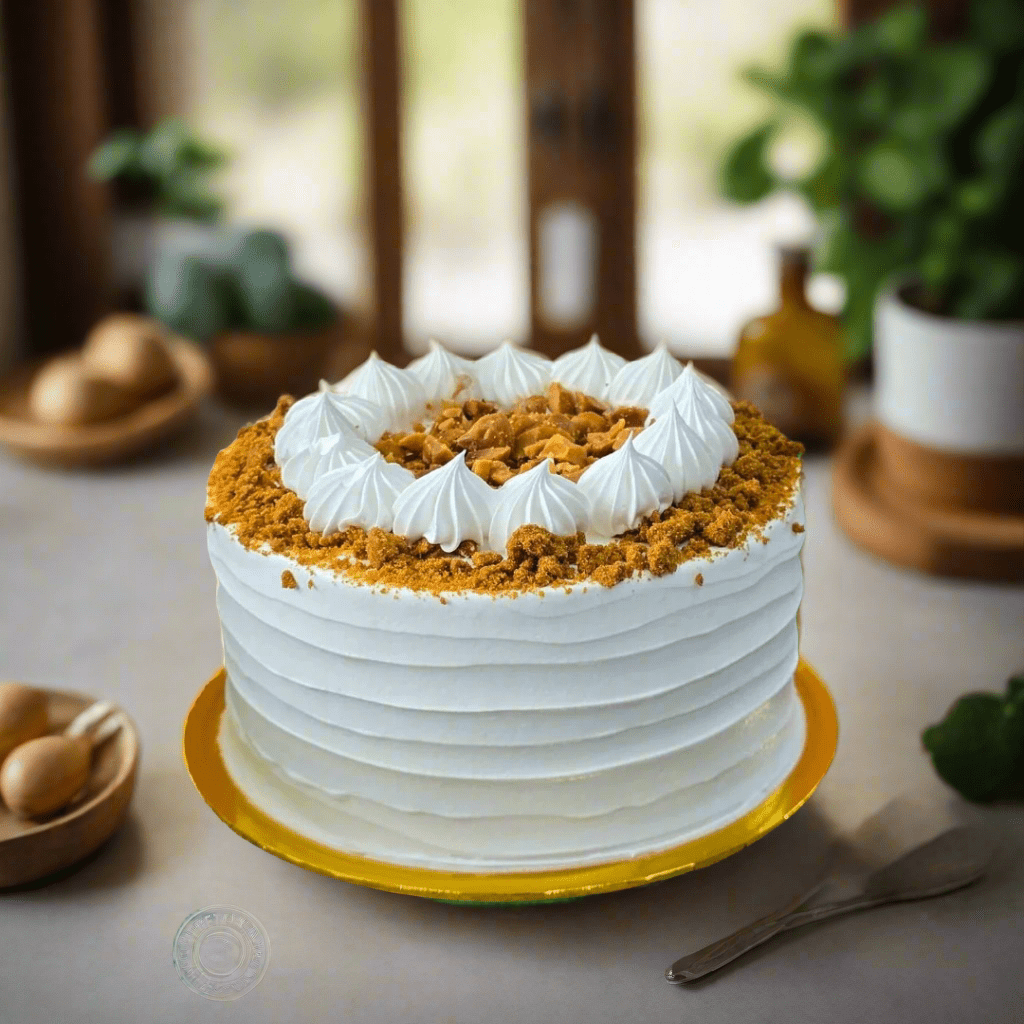 Eggless Macadamia Cake - Whole Cake (5 - days Pre - order) - SK Homemade Cakes