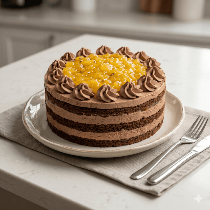 Gluten Free &amp; Dairy Free Pineapple Chocolate Cake - 15cm Whole Cake (Available Daily) - SK Homemade Cakes