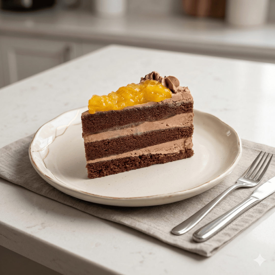 Gluten Free &amp; Dairy Free Pineapple Chocolate Cake - 1pc Slice Cake (Available Daily) - SK Homemade Cakes
