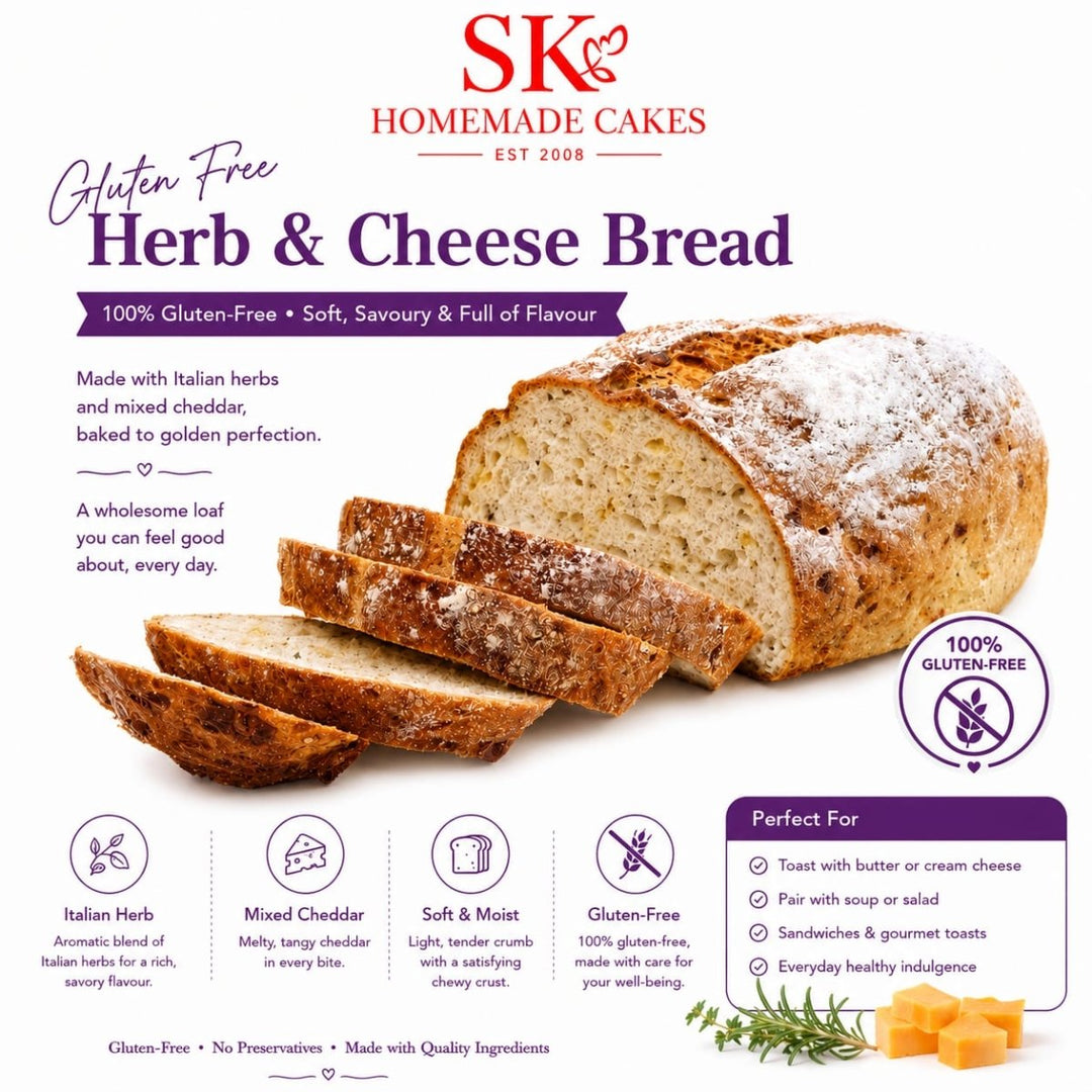 Gluten Free Herbs &amp; Cheese Bread - Available Daily