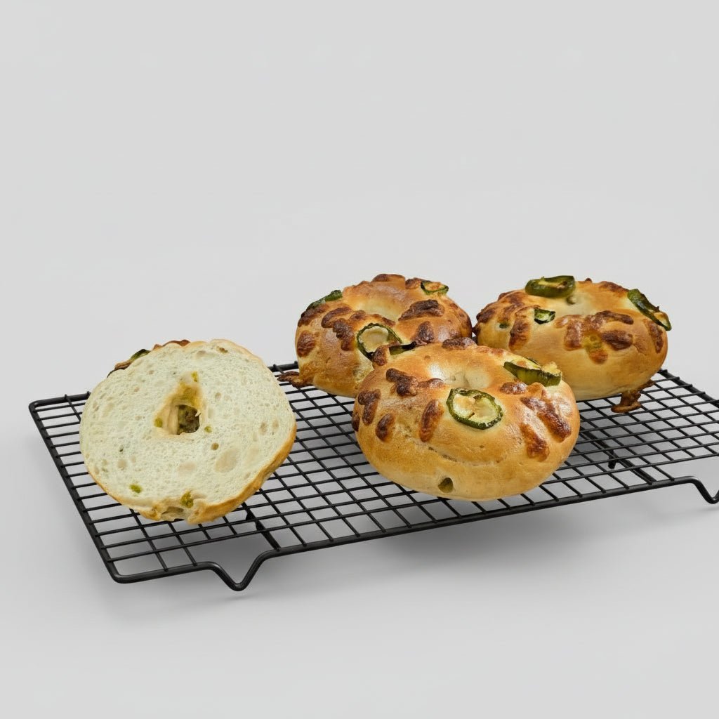 Gluten - Free Jalapeño Cheese Bagels - (Available Daily) - SK Homemade Cakes