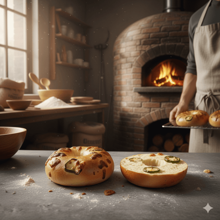 Gluten - Free Jalapeño Cheese Bagels - (Available Daily) - SK Homemade Cakes