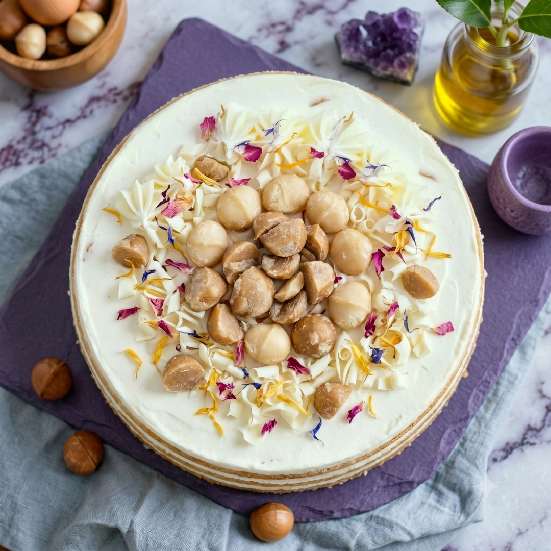 Gluten-Free Macadamia Cake - Customise Whole Cake ( 3 days pre-order) - SK Homemade Cakes