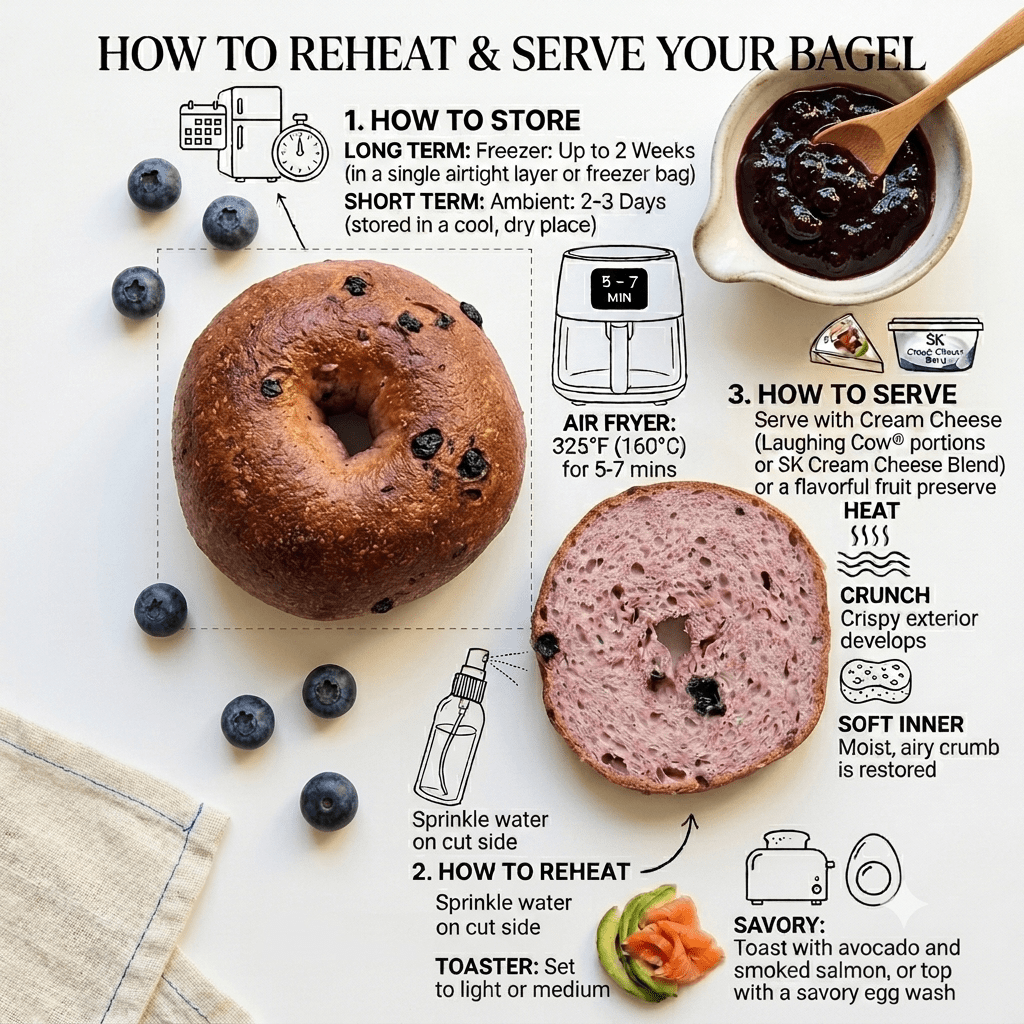 Gluten-Free Wild Blueberry Bagels - (Available Daily) - SK Homemade Cakes