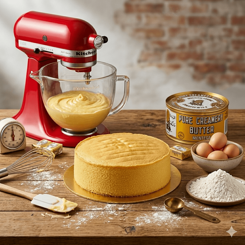 Golden Churn Pure Buttercake - Whole Cake (2 days Pre - order) - SK Homemade Cakes