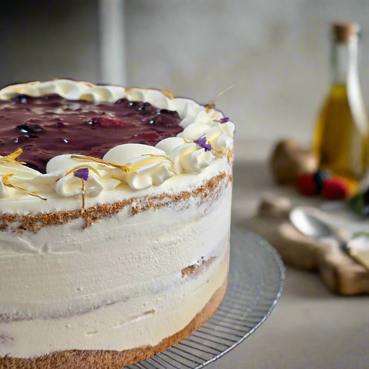 Keto Berries Fruit Cake (Sugar Free & Gluten Free) - Whole Cake (5 - days Pre - order) - SK Homemade Cakes