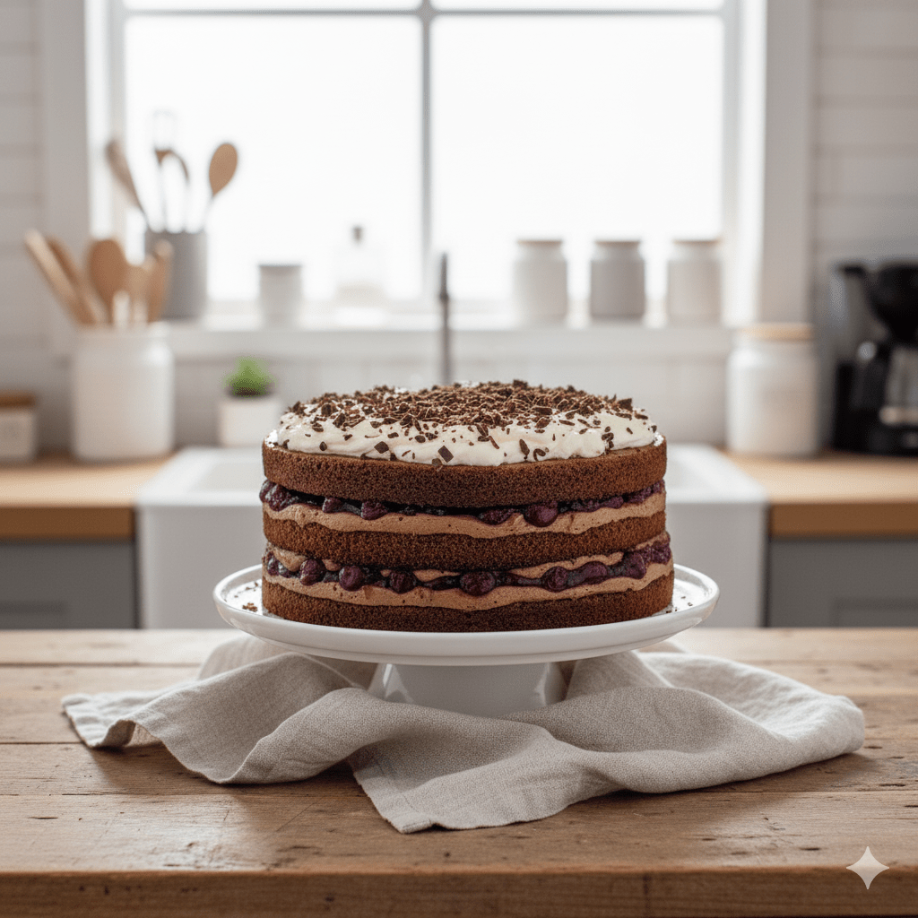 Keto Black Forest Cake (Sugar Free & Gluten Free) - 20cm Whole Cake (Available Daily) - SK Homemade Cakes