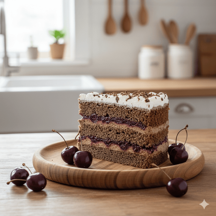 Keto Black Forest Cake (Sugar Free & Gluten Free) - 20cm Whole Cake (Available Daily) - SK Homemade Cakes