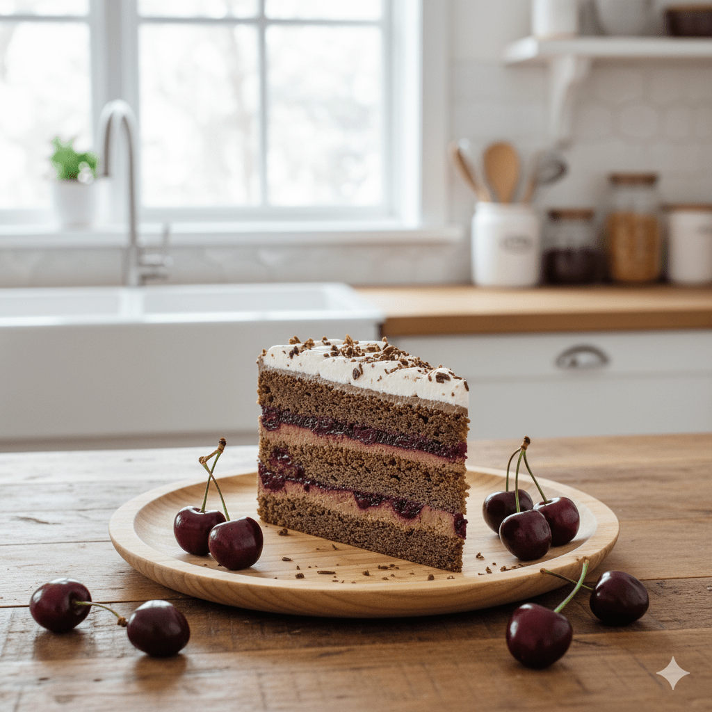 Keto Black Forest Cake (Sugar Free & Gluten Free) - 20cm Whole Cake (Available Daily) - SK Homemade Cakes
