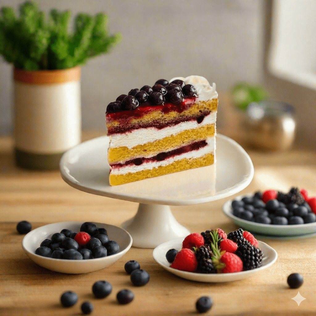Keto Blueberry Cake (Sugar Free & Gluten Free) - 15cm Whole Cake (Available Daily) - SK Homemade Cakes
