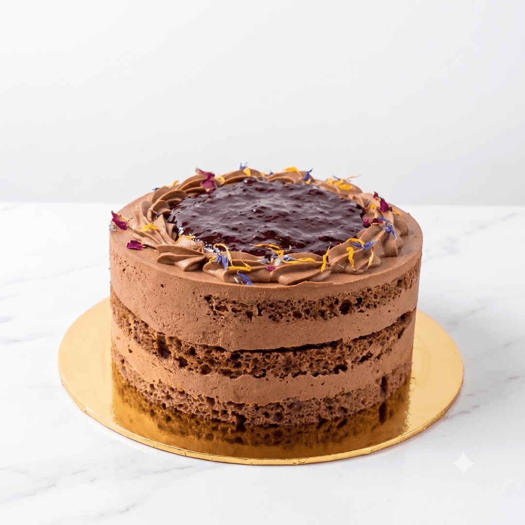 Keto Chocolate Berries Cake (Sugar Free &amp; Gluten Free) - 15cm Whole Cake (Available Daily) - SK Homemade Cakes