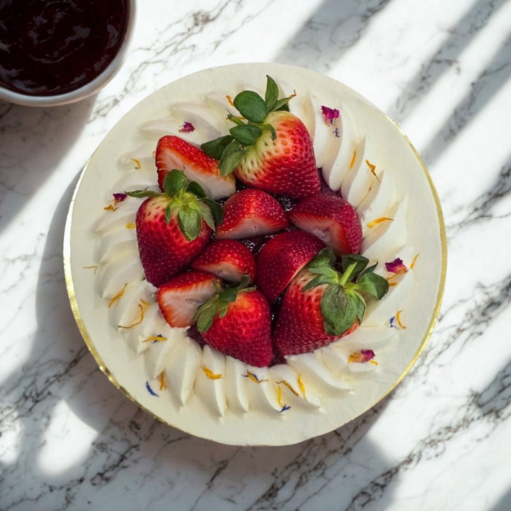 Keto Strawberry Cake (Sugar Free & Gluten Free) - Whole Cake (5 - days Pre - order) - SK Homemade Cakes